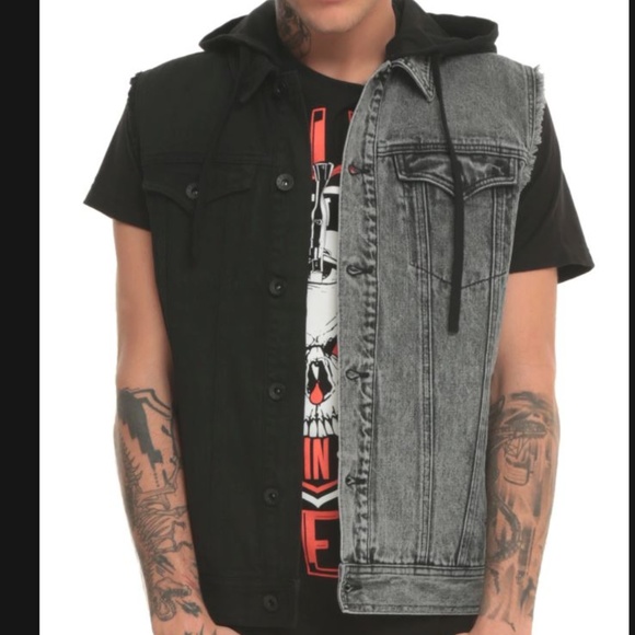 rude black denim jacket